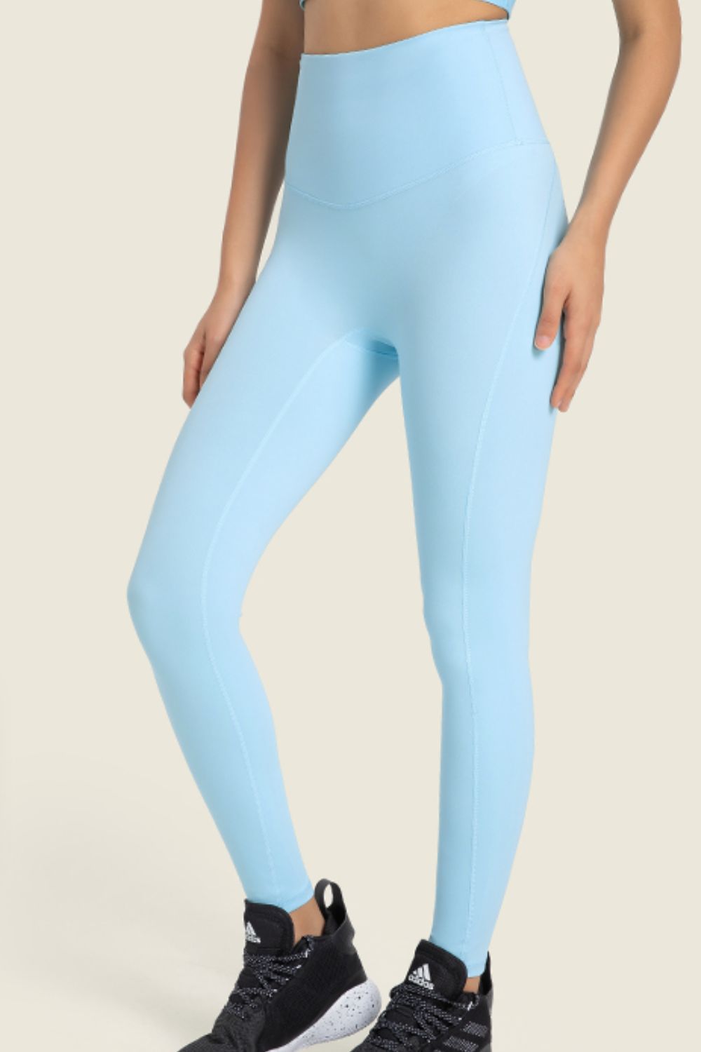 Seamless High-Rise Wide Waistband Yoga Leggings