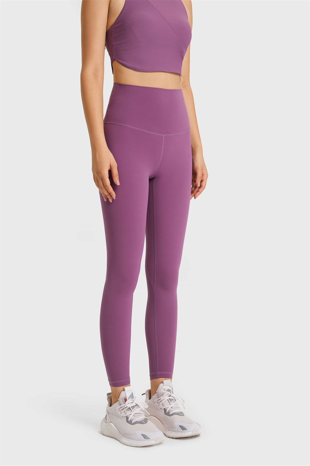 Feel Like Skin Elastic Waistband Yoga Leggings